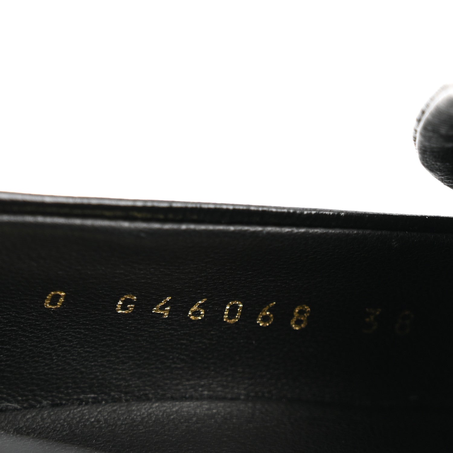 Chanel Shiny Calfskin Logo Loafers 38 Black 9 of 12