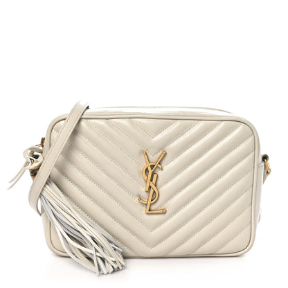 Saint Laurent Calfskin Matelasse Monogram Lou Camera Bag Crema Soft 1 of 10