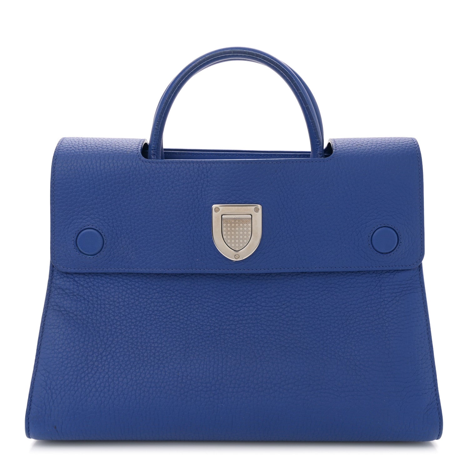 Christian Dior Grained Calfskin Medium Diorever Flap Blue 1 of 12