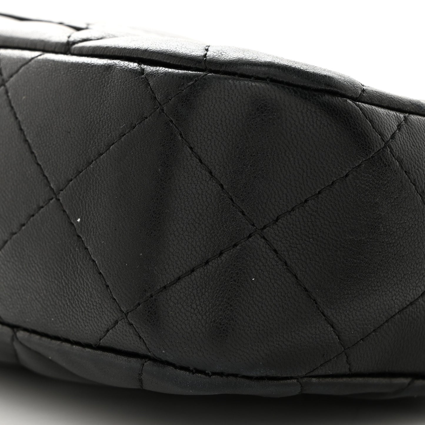 Lambskin Quilted Small Timeless Camera Case Black