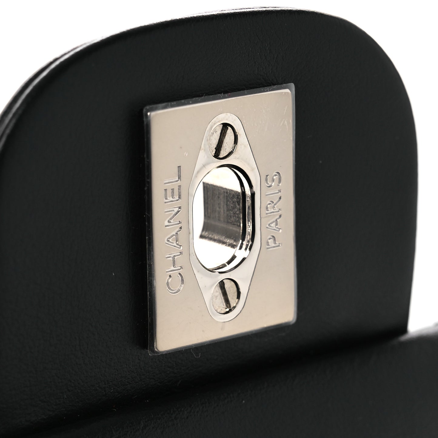 Calfskin Quilted CC Uniform Flap Belt Bag Black