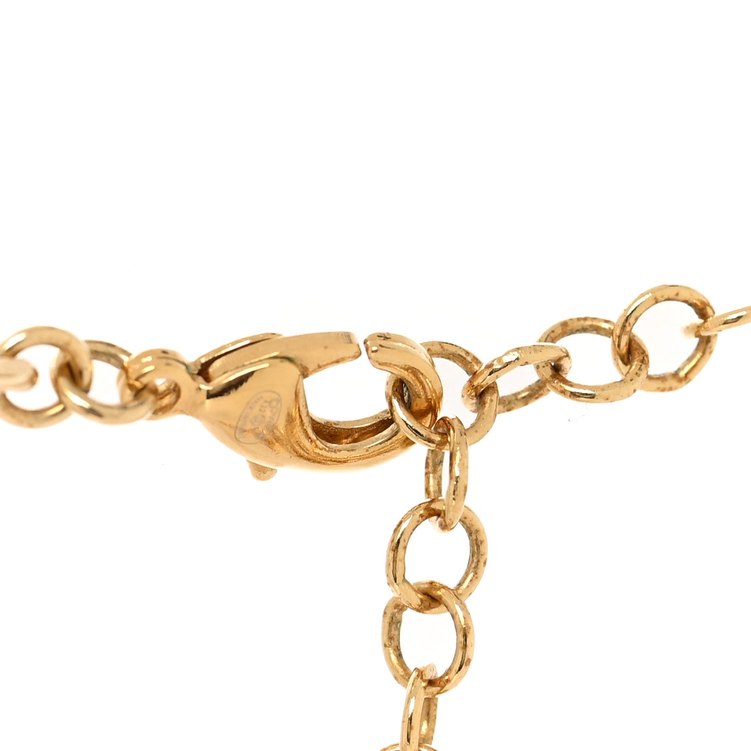 Chanel Metal Lambskin Enamel CC Choker Gold Black 4 of 5