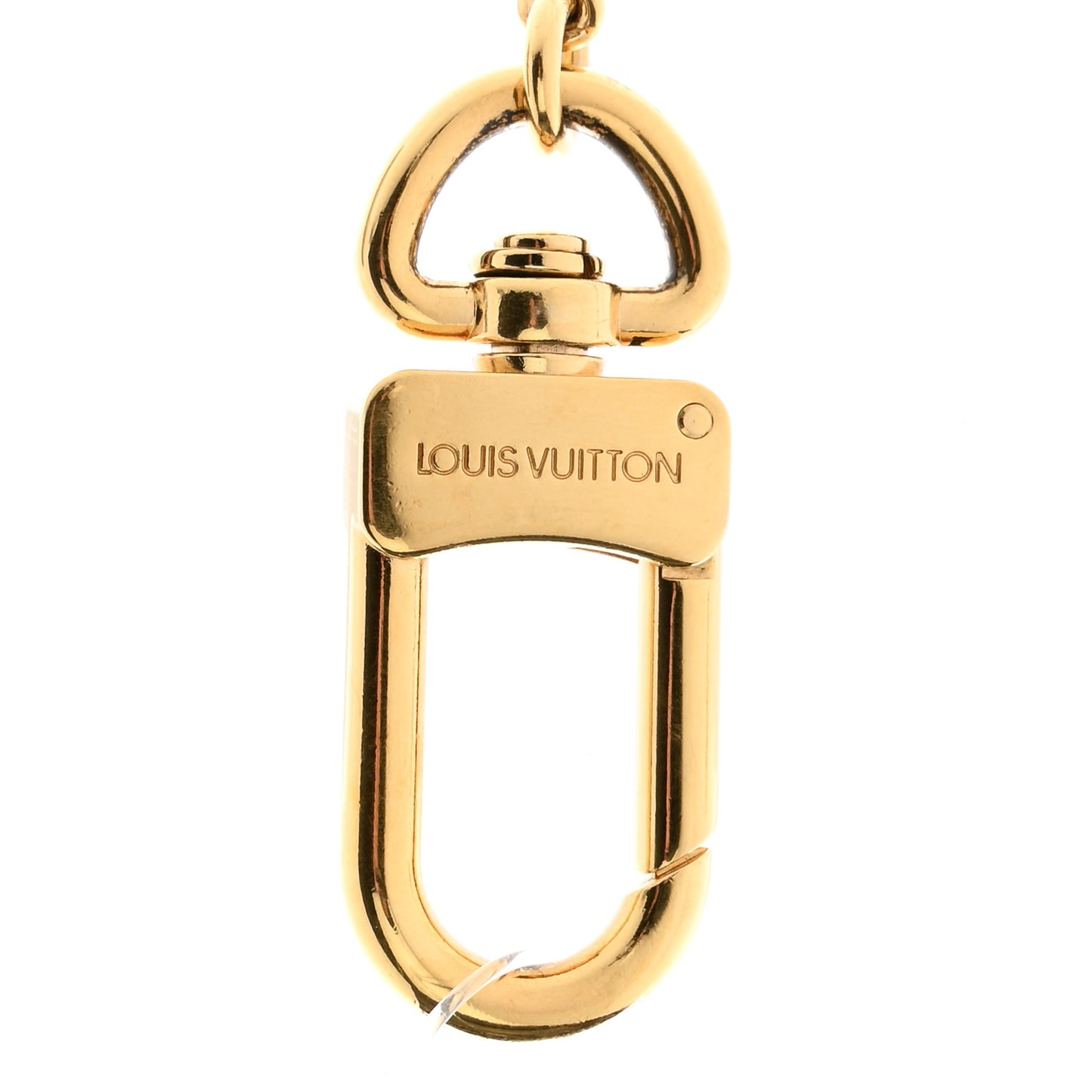 Metal Pochette Extender Key Ring Chain Gold