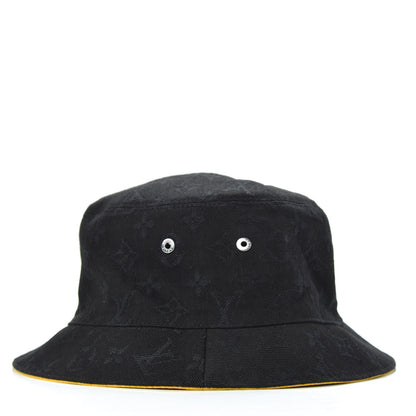 Louis Vuitton Monogram Denim Transformable Bob Bucket Hat 58 Black 3 of 7