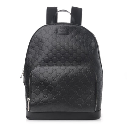 Gucci Guccissima Signature Day Backpack Black 1 of 10