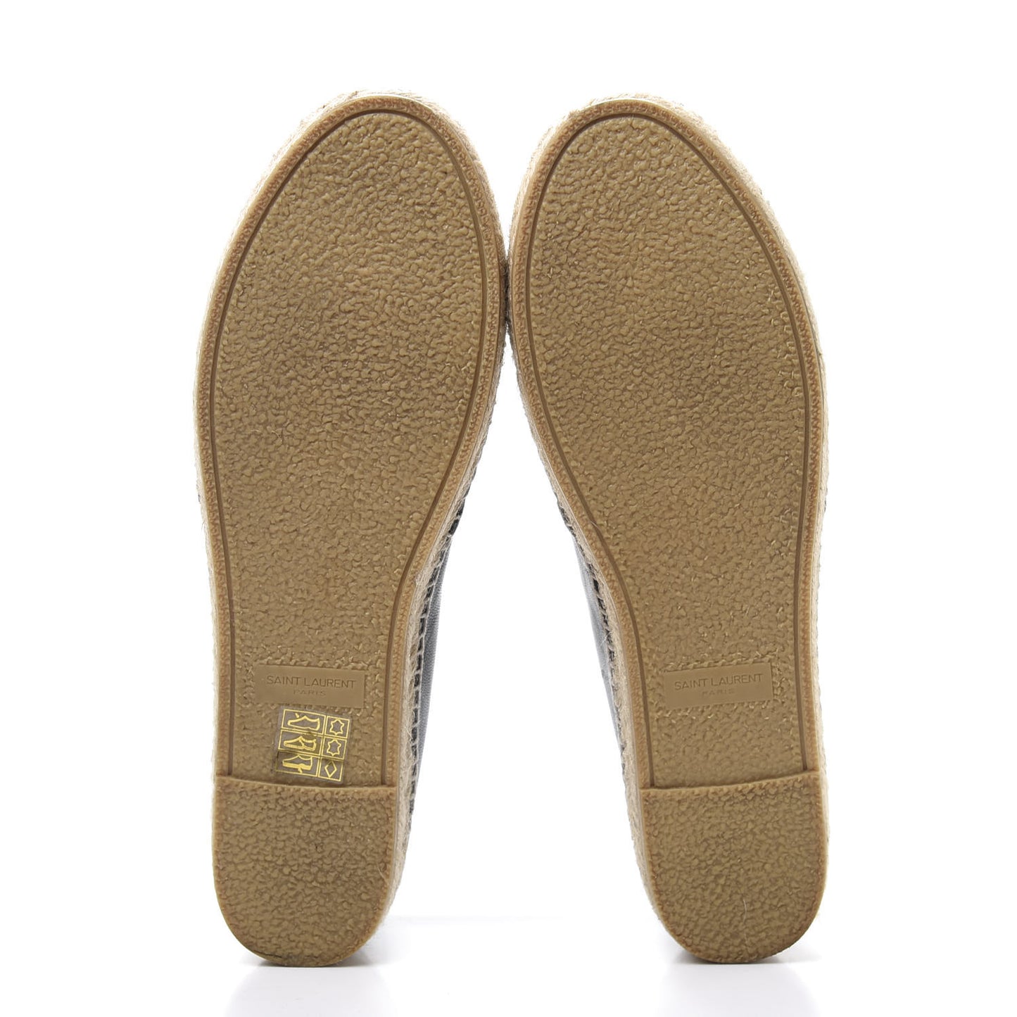 Nappa Embossed Stars Espadrilles 39 Black