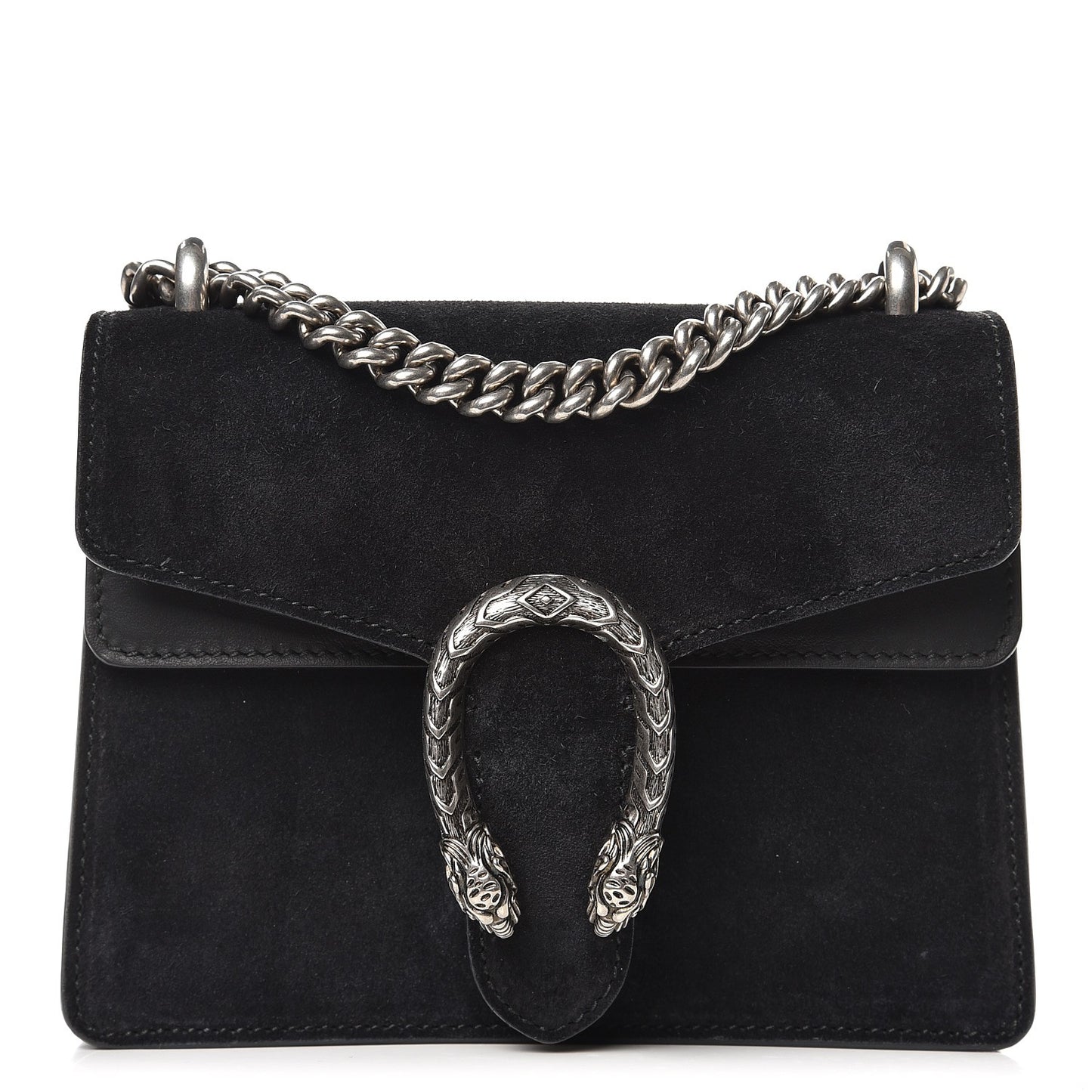 Suede Mini Dionysus Shoulder Bag Black