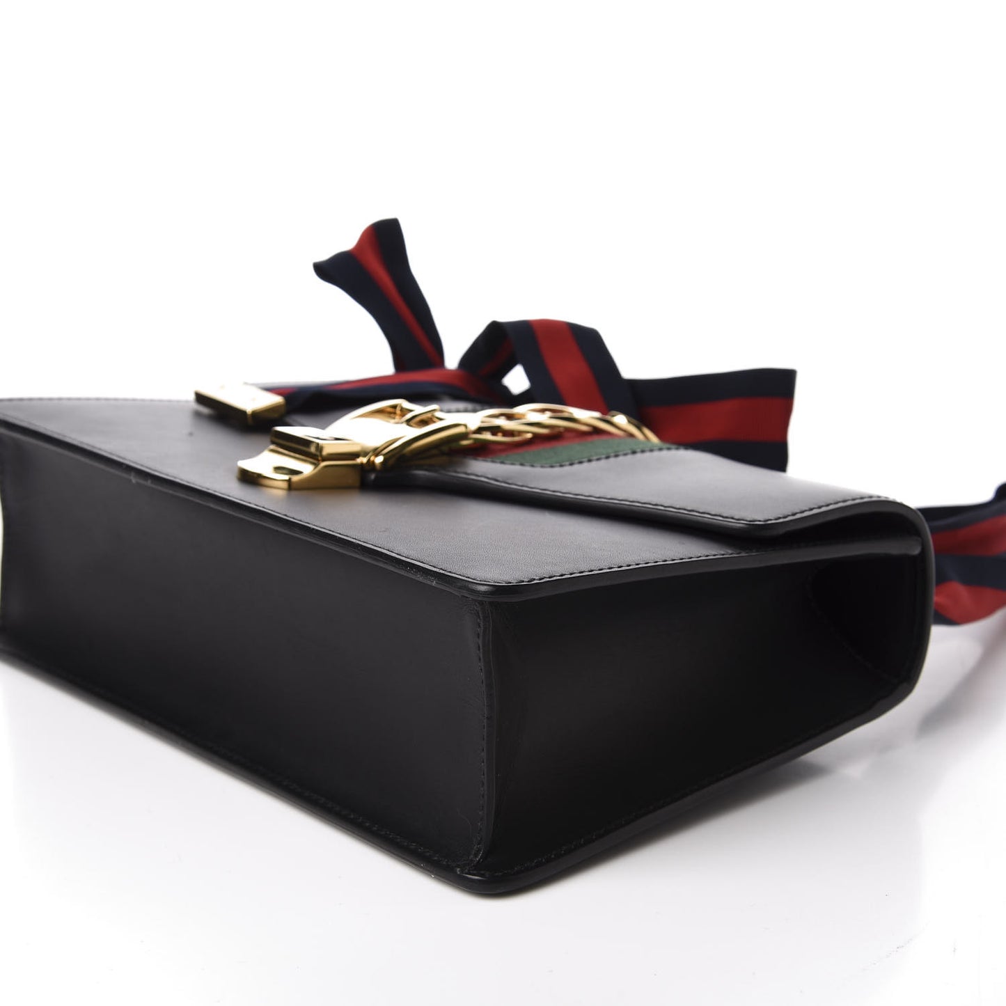 Calfskin Small Sylvie Shoulder Bag Black