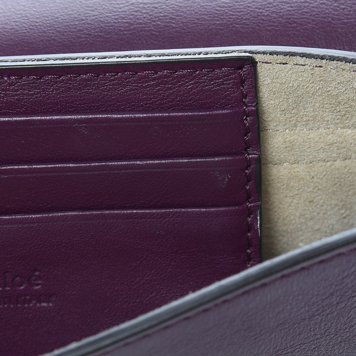 Suede Calfskin Mini Faye Shoulder Bag Intense Violine