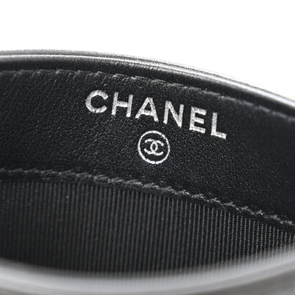 Chanel Aged Calfskin Chevron Quilted Gabrielle Card Holder So Black 6 of 12