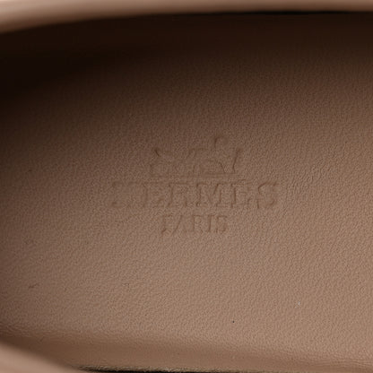 Hermes Calfskin Game Slip On Sneakers 38 Beige Nude 6 of 8