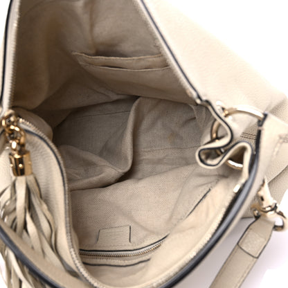 Gucci Pebbled Calfskin Large Soho Hobo Off White 5 of 22