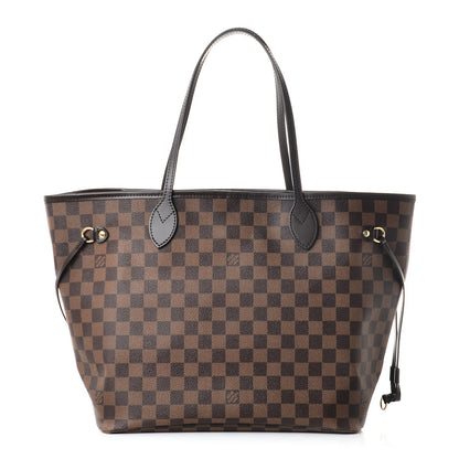 Louis Vuitton Damier Ebene Neo Neverfull MM Rose Ballerine 1 of 8