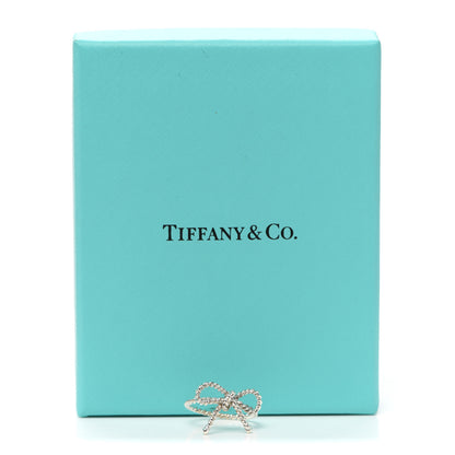 Tiffany Sterling Silver Textured Twist Bow Ring 49 5 6 of 6