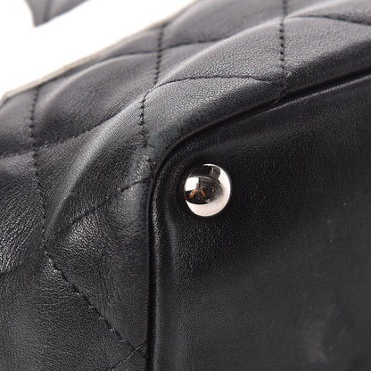 Chanel Calfskin Quilted Medium Cambon Tote Black White 12 of 15