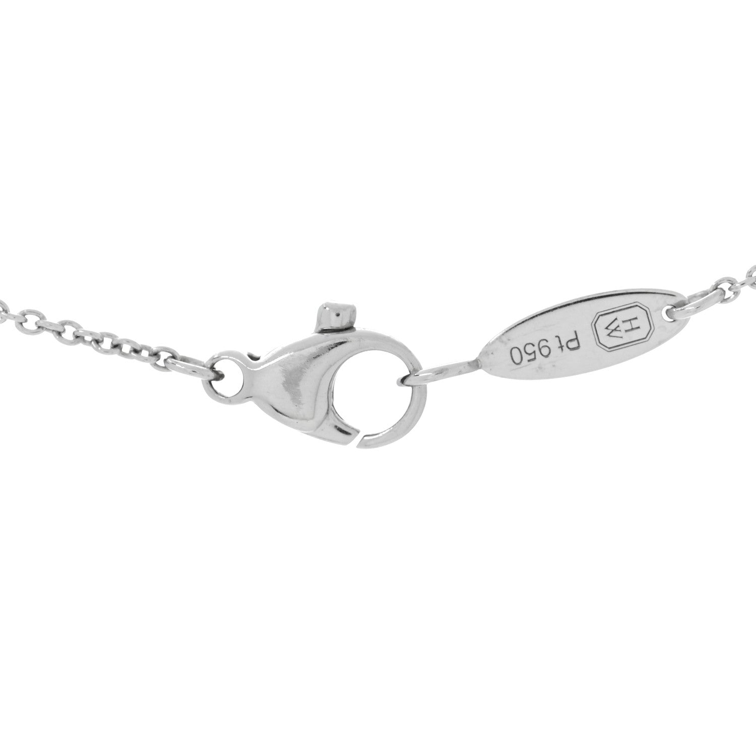 Harry Winston Platinum Diamond Pink Sapphire Forget Me Not Pendant Necklace 4 of 5