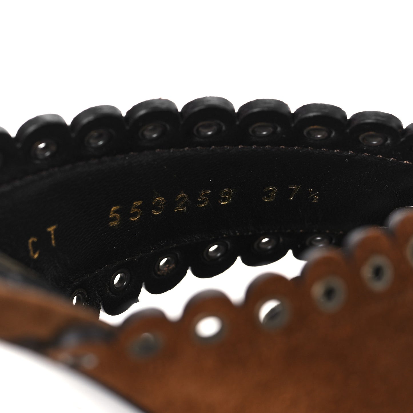 Suede Eyelet LouLou 70 Mules 37.5 Land