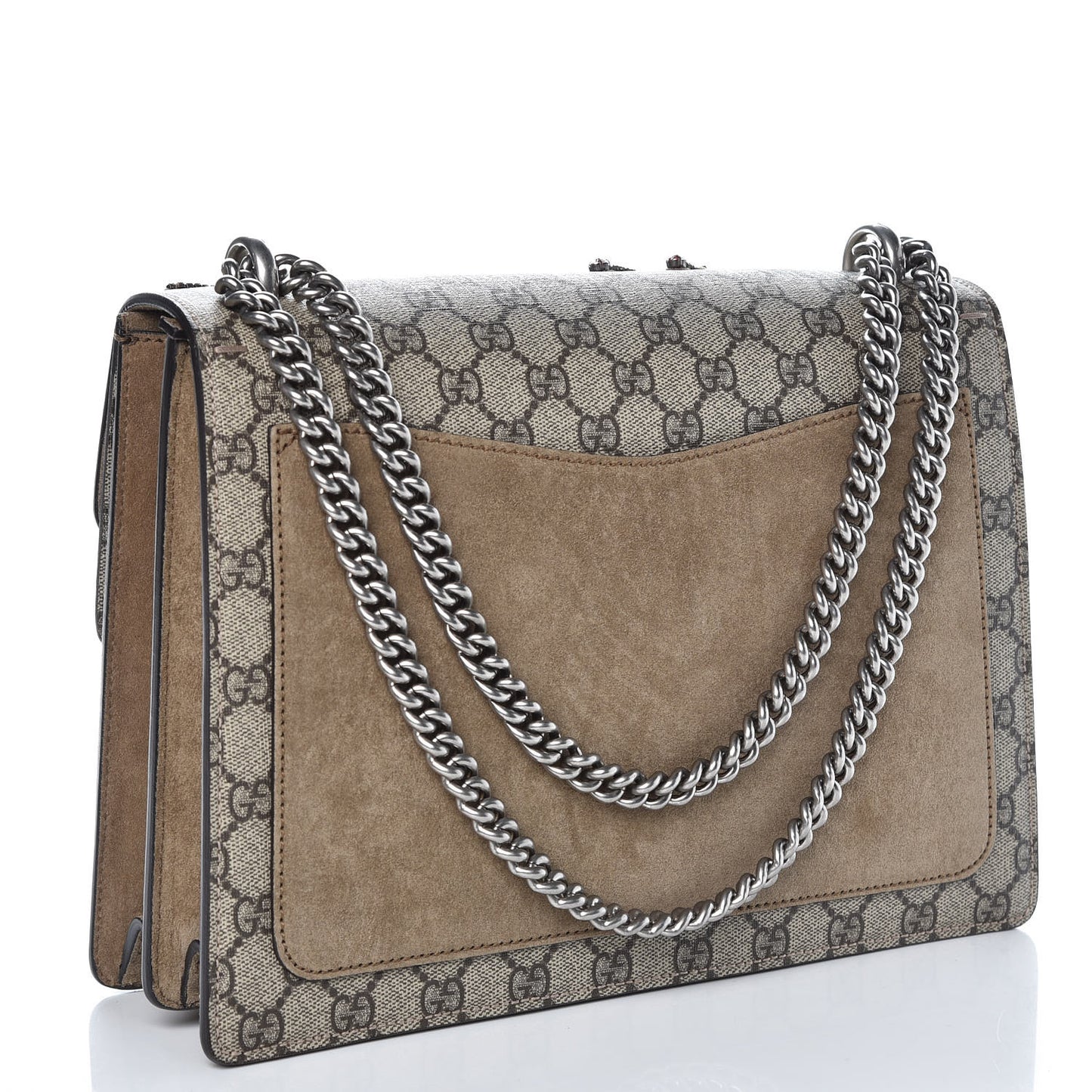 GG Supreme Monogram Shooting Star Embroidered Medium Dionysus Shoulder Bag Beige