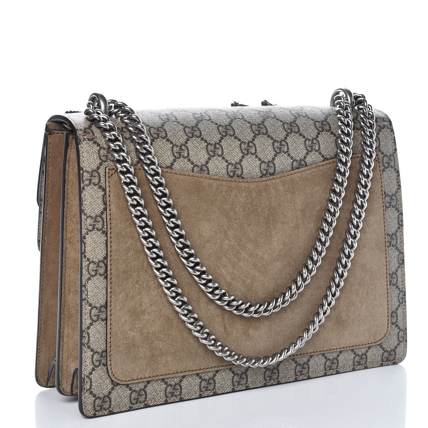 Gucci GG Supreme Monogram Shooting Star Embroidered Medium Dionysus Shoulder Bag Beige 3 of 13