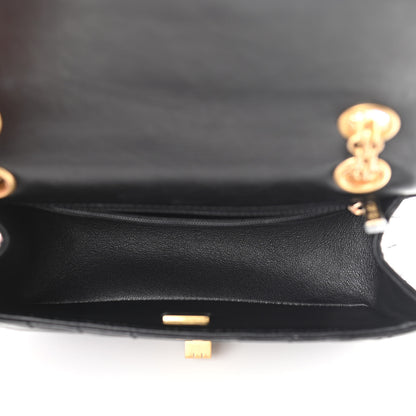 Chanel Aged Calfskin Chevron Quilted 2.55 Reissue Mini Flap Black 4 of 10