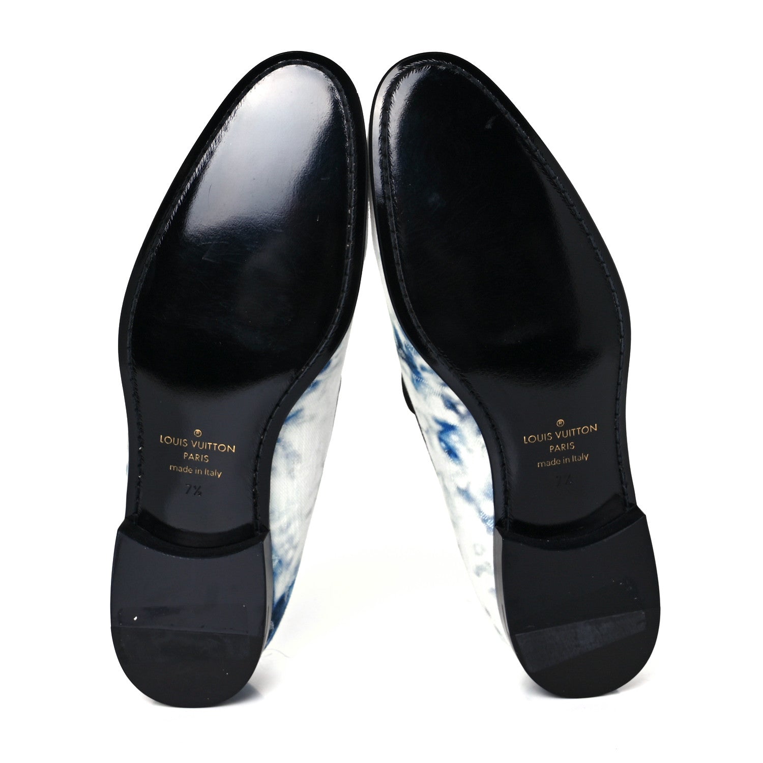 Louis Vuitton Monogram Denim Tie Dye Mens Auteuil Slippers 7.5 Navy Blue 5 of 8