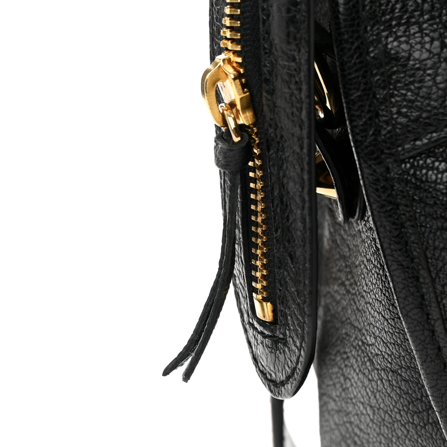 Chevre Gold Metallic Edge Hardware City Black