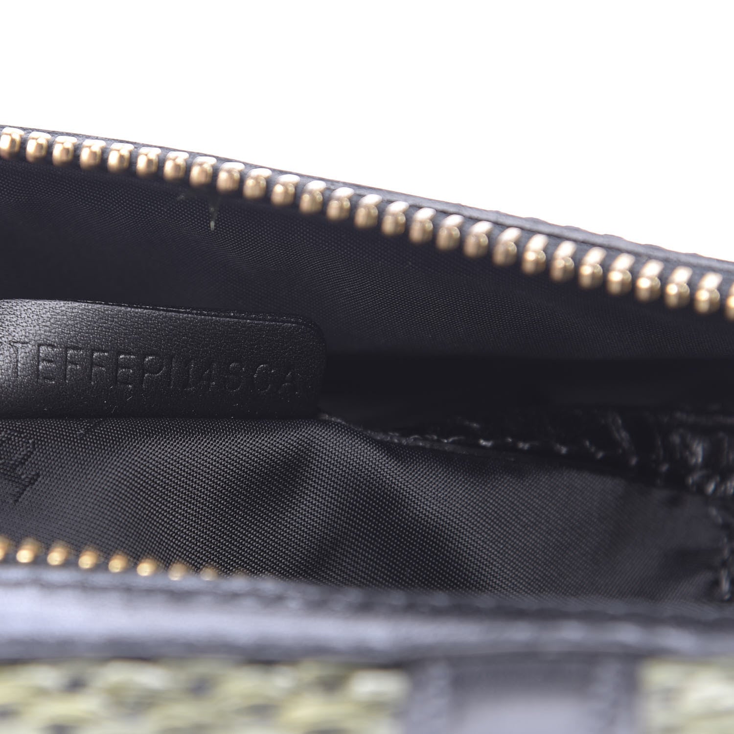 Burberry Calfskin Raffia Prorsum Bowling Bag Green Brown 9 of 16