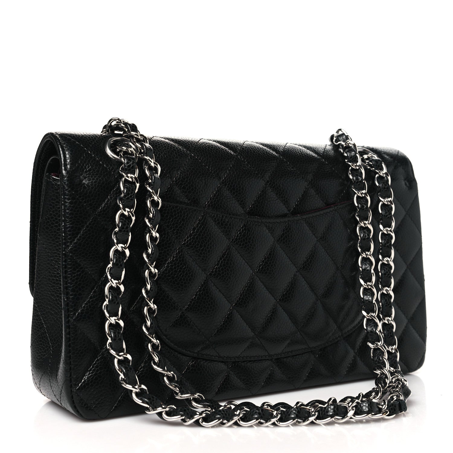 Chanel Caviar Quilted Medium Double Flap Black 3 of 11