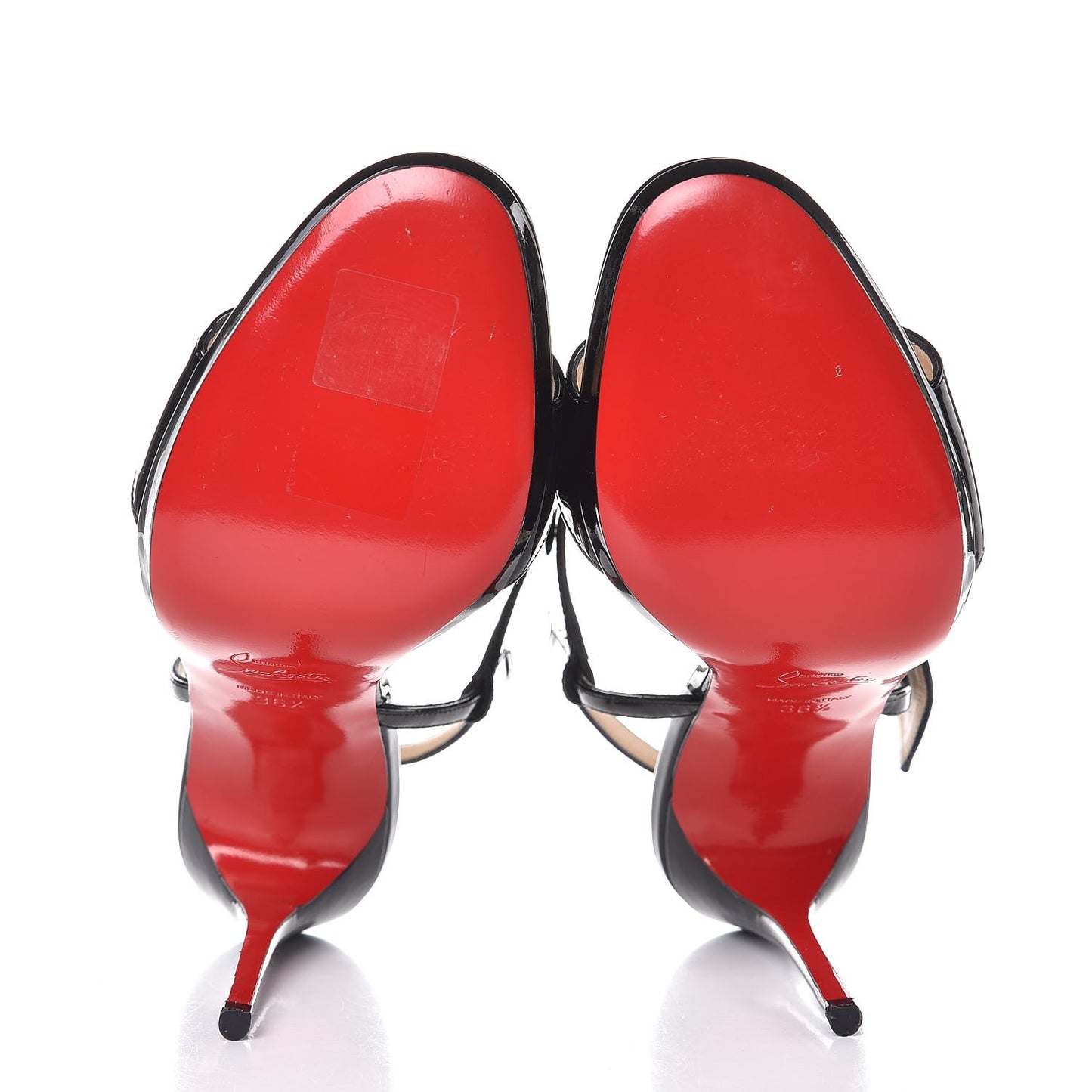 Patent Beltega 120 Sandals 36.5 Black