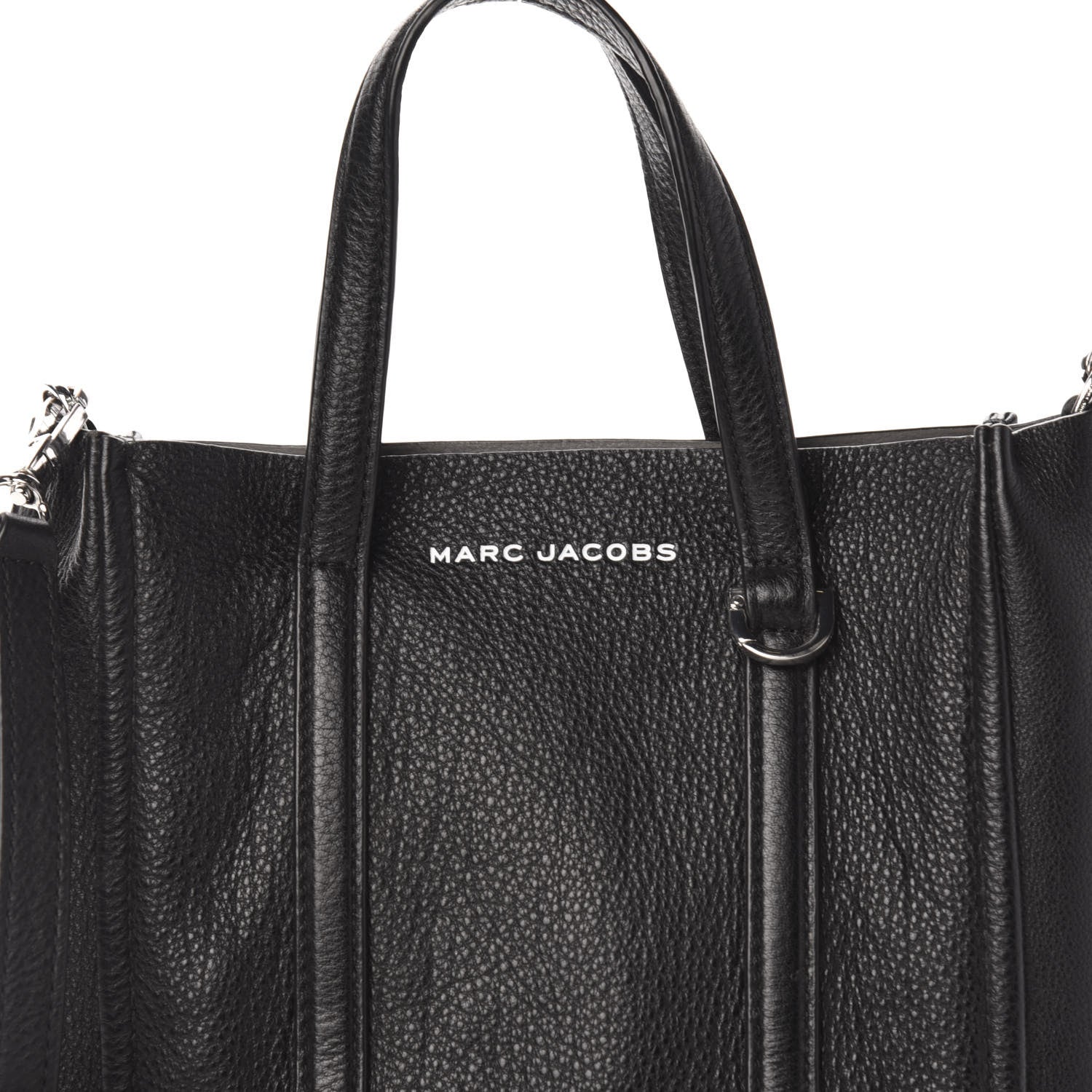 Marc Jacobs Grained Calfskin The Tag 21 Tote Black 10 of 10