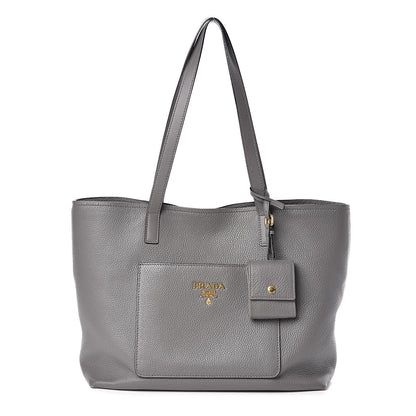 Prada Vitello Daino Pocket Shopping Tote Marmo 1 of 11