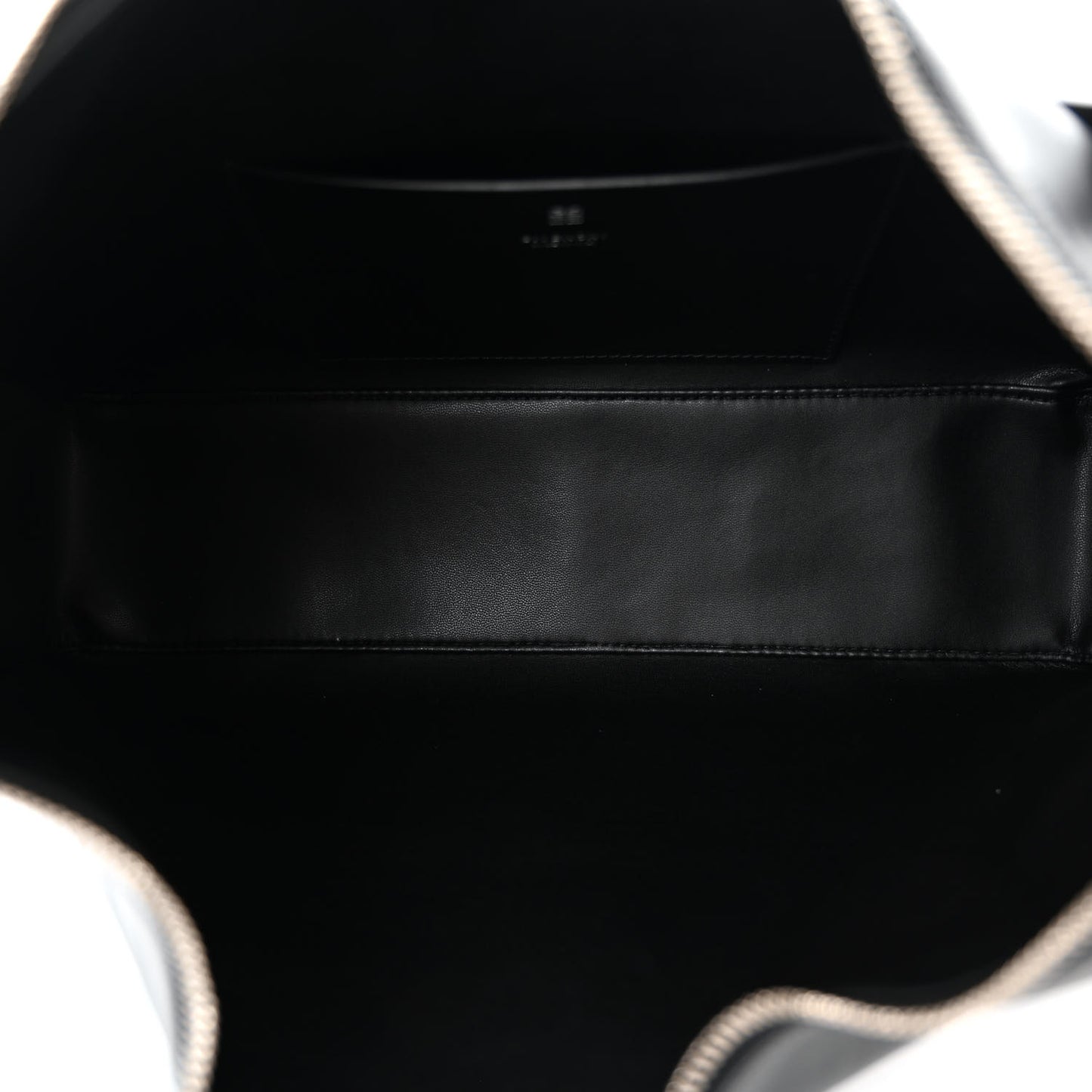 Smooth Calfskin Medium Moon Cut Out Shoulder Bag Black
