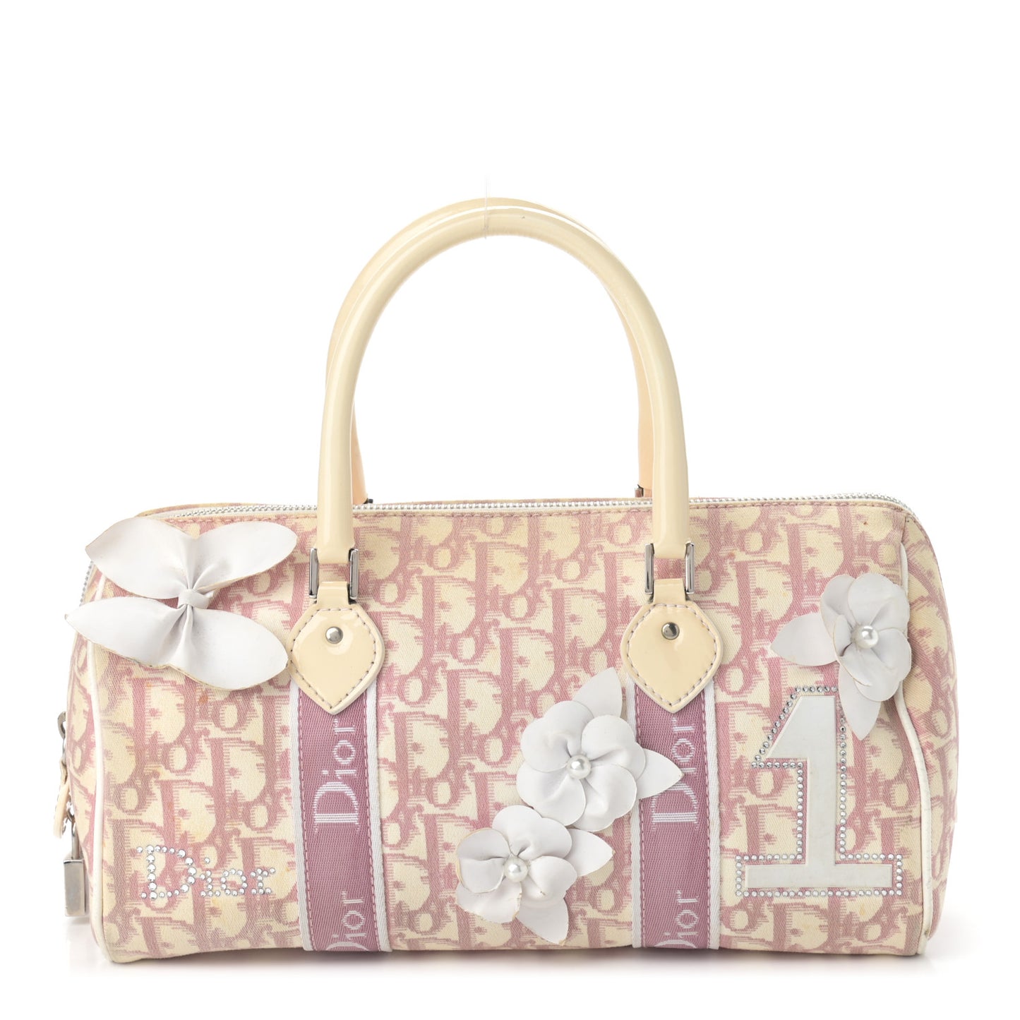 Monogram Girly Boston Pink