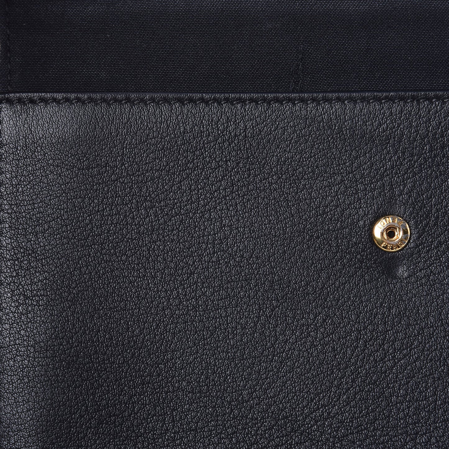 Vitello Dolce Fox Fur Monster Eyes Mini 2Jours Pouch Black Yellow