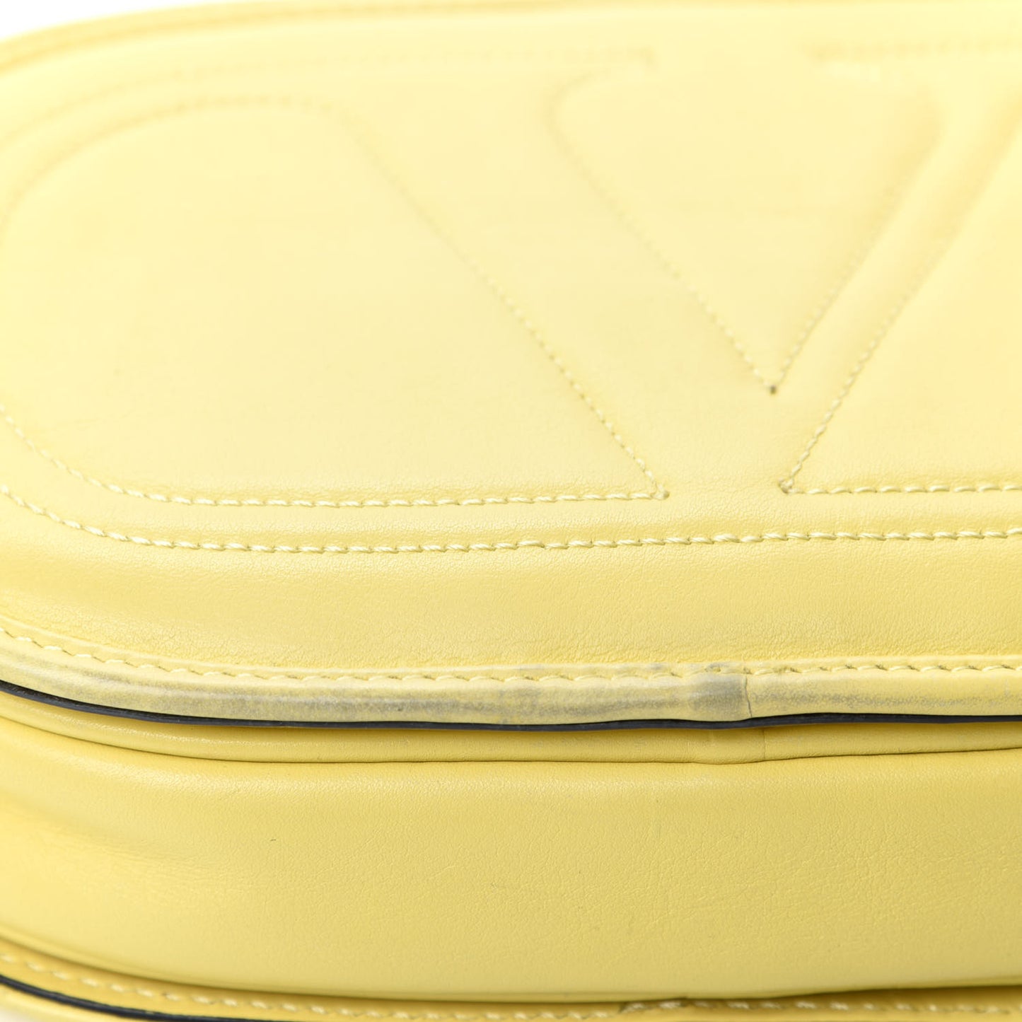 Vitello Small Logo Go Crossbody Bag Naples Yellow
