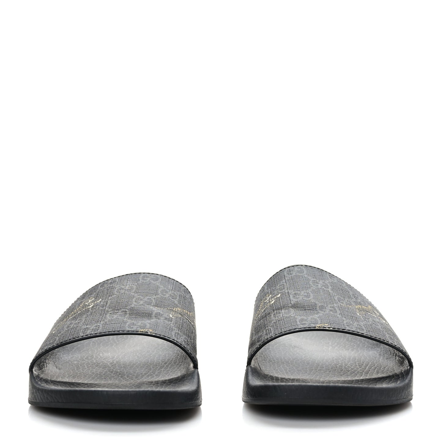 GG Supreme Monogram Tigers Mens Slide Sandals 10 Black Multicolor