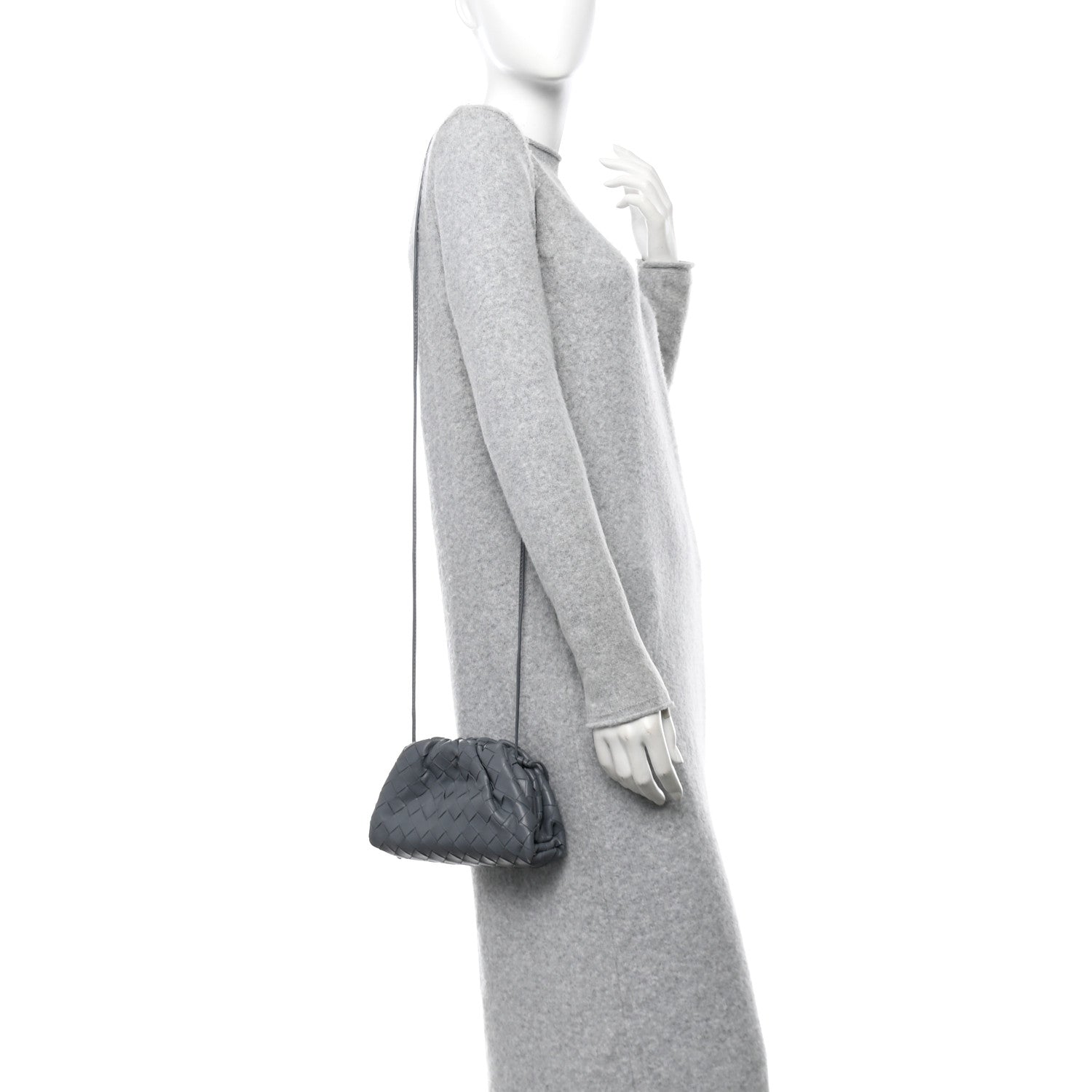 Bottega Veneta Nappa Intrecciato The Mini Pouch Thunder 2 of 11