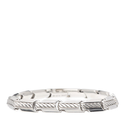 David Yurman Sterling Silver Beveled Link Chain Bracelet 1 of 6