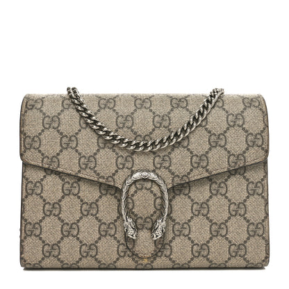Gucci GG Supreme Monogram Mini Dionysus Chain Wallet Beige Taupe 1 of 10