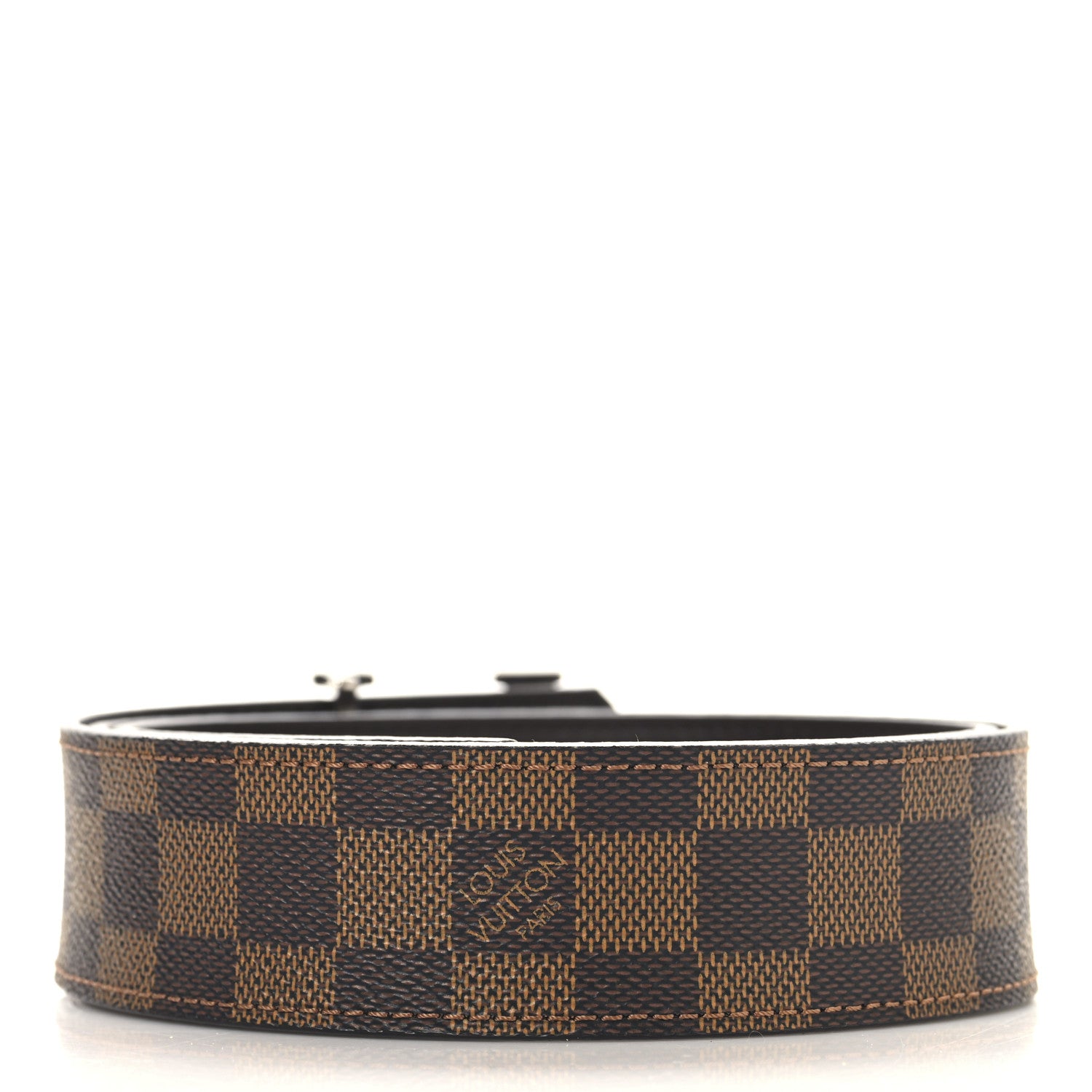 Louis Vuitton Damier Ebene 40mm LV Initiales 95 38 Belt 2 of 5