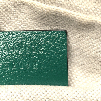 Gucci Azalea Calfskin Enamel Matelasse Diagonal Small Torchon GG Marmont Chain Shoulder Bag New Shamarock Emerald 7 of 11