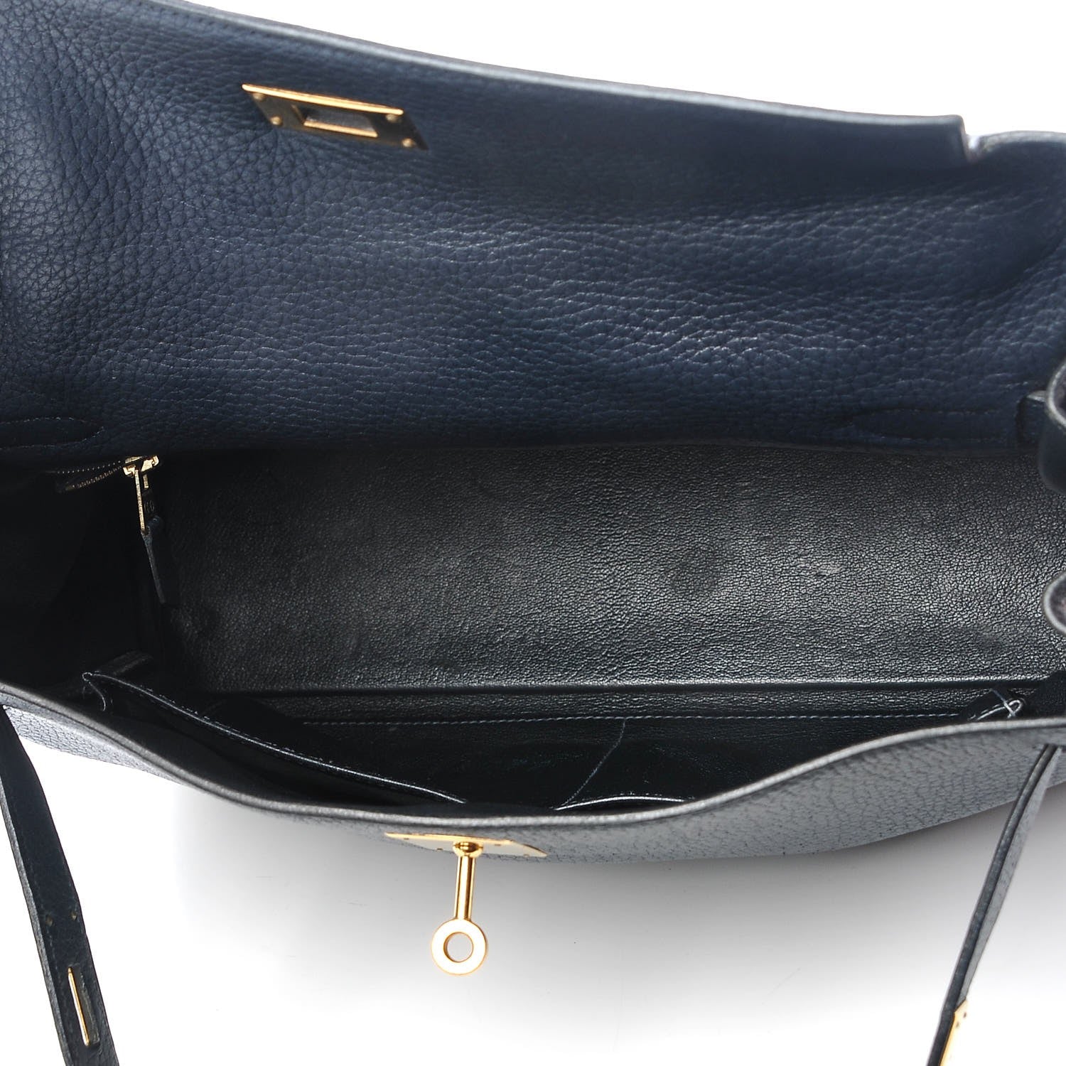 Hermes Fjord Kelly Retourne 32 Bleu Marine 6 of 17