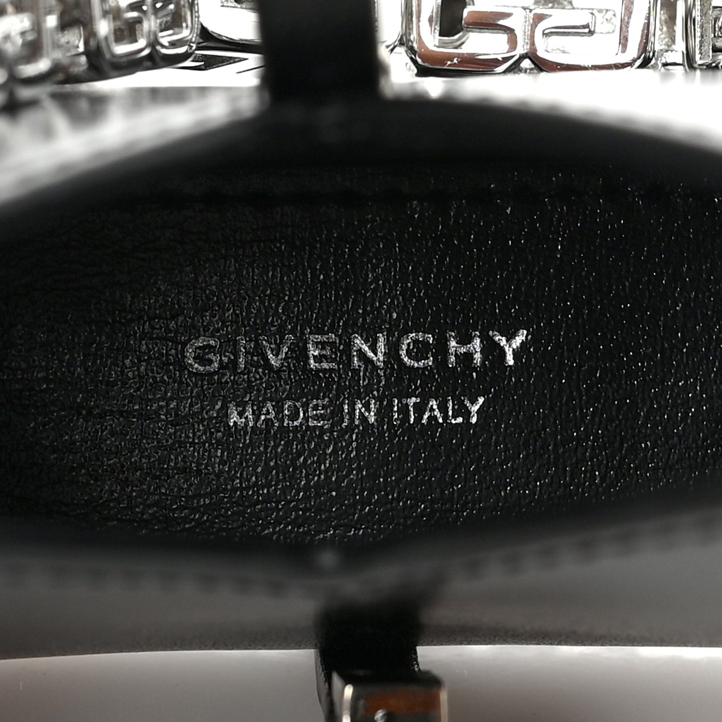 Brushed Calfskin Micro Cut Out Shoulder Bag Black
