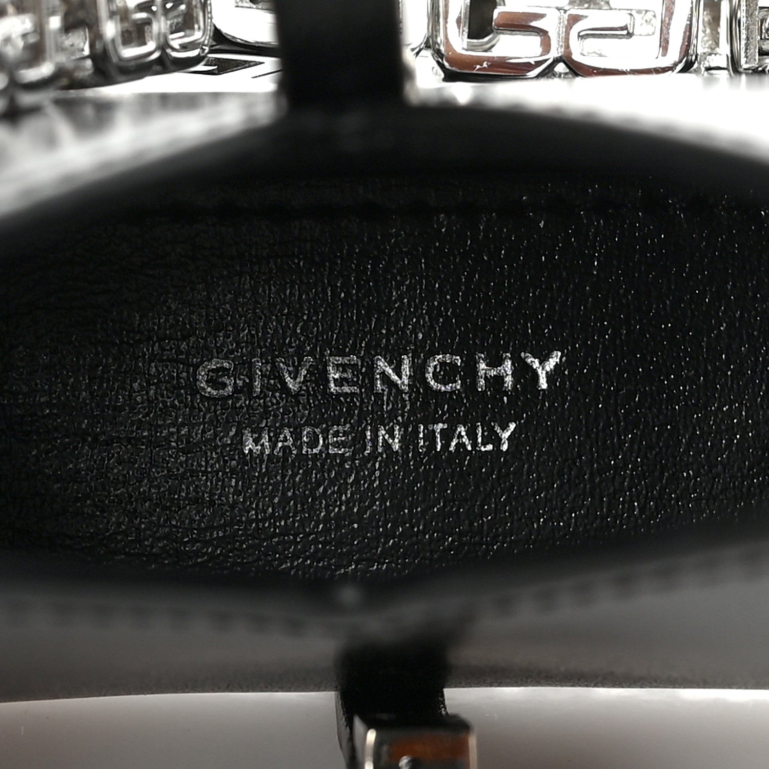 Givenchy Brushed Calfskin Micro Cut Out Shoulder Bag Black 5 of 8