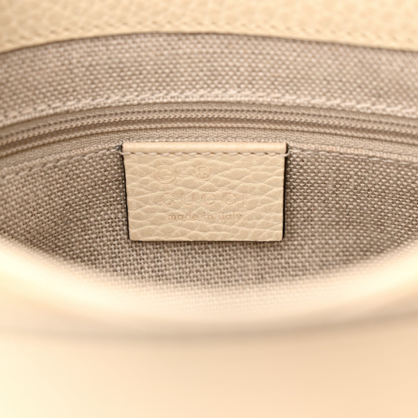 Dollar Calfskin Interlocking G Crossbody Bag Mystic White