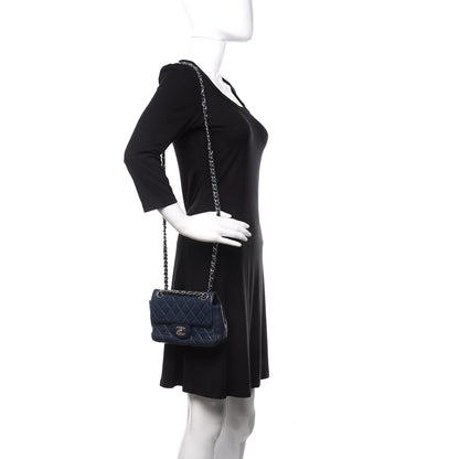 Chanel Caviar Quilted Mini Rectangular Flap Navy 2 of 10