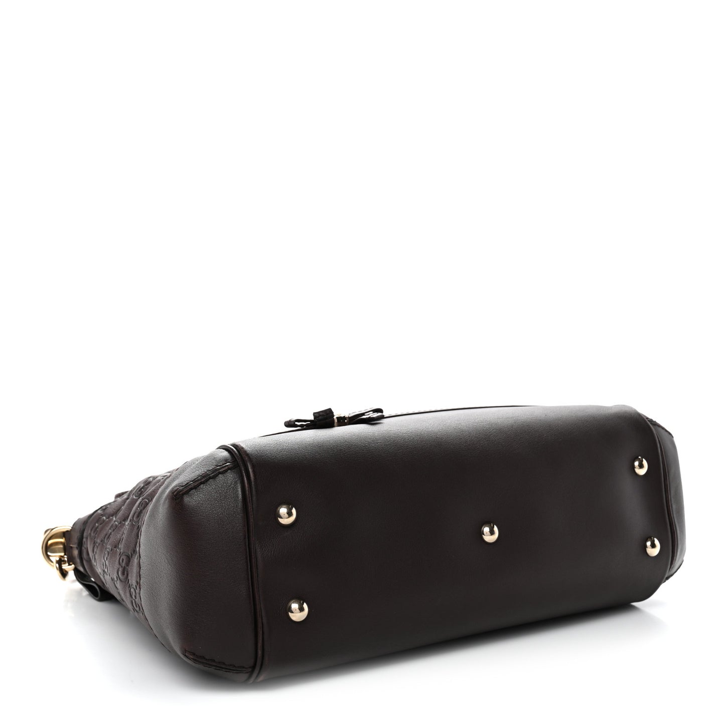 Guccissima Mayfair Top Handle Satchel Dark Brown