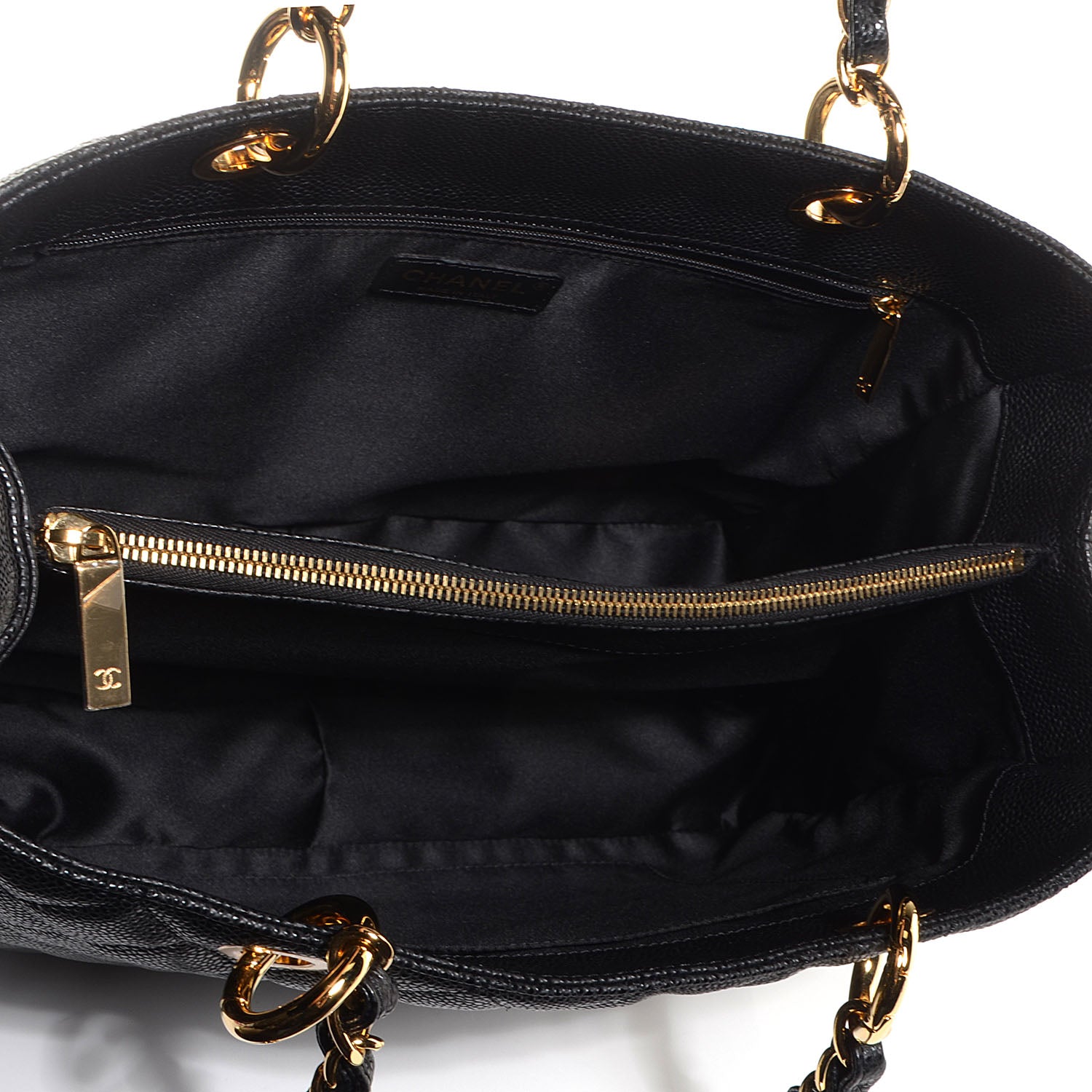 Chanel Caviar Grand Shopping Tote GST Black 5 of 7