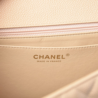 Chanel Caviar Quilted Jumbo Single Flap Beige Clair 6 of 14
