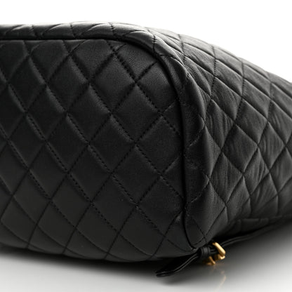 Chanel Calfskin Quilted Large Urban Spirit Backpack Black Black 9 of 13